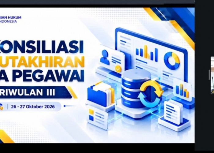 Dokumen Digital Kepegawaian Makin Lengkap, Kanwil Kemenkum Babel Dapat Apresiasi