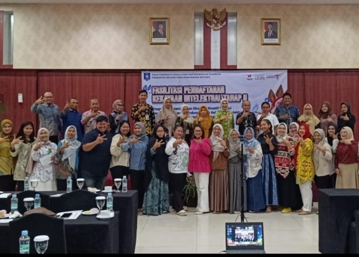 Disparbudkepora Babel dan Kanwil Kemenkum Fasilitasi Pendaftaran 65 Merek Pelaku Ekraf