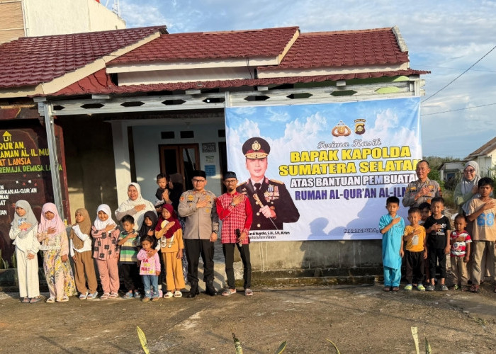 Polda Sumsel Salurkan Bantuan Sumur Bor dan Dukung Pembangunan Rumah Al-Qur’an di OKU Timur