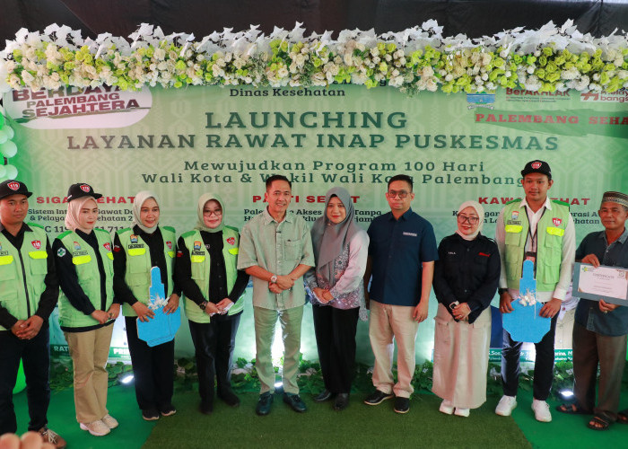 RESMI! Wali Kota Palembang Ratu Dewa Luncurkan Layanan Rawat Inap di Puskesmas