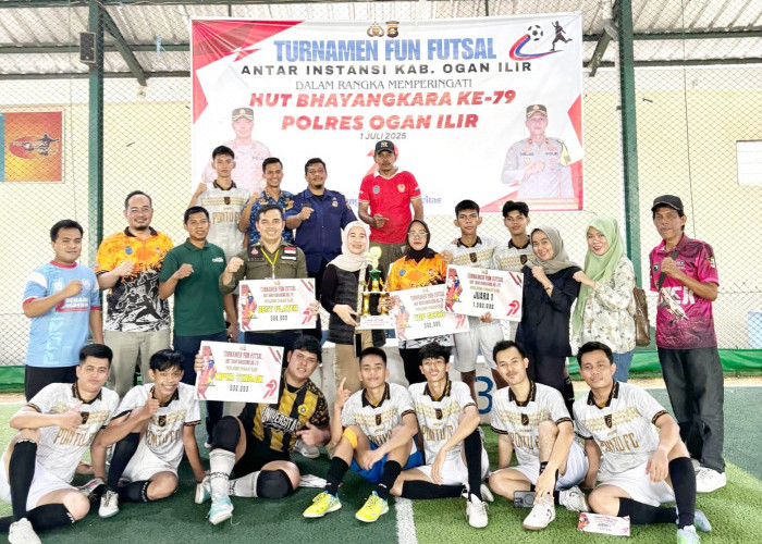Fantastis! KONI Ogan Ilir Borong Gelar Juara Fun Futsal Meriahkan HUT Bhayangkara ke-79 Tahun 2025