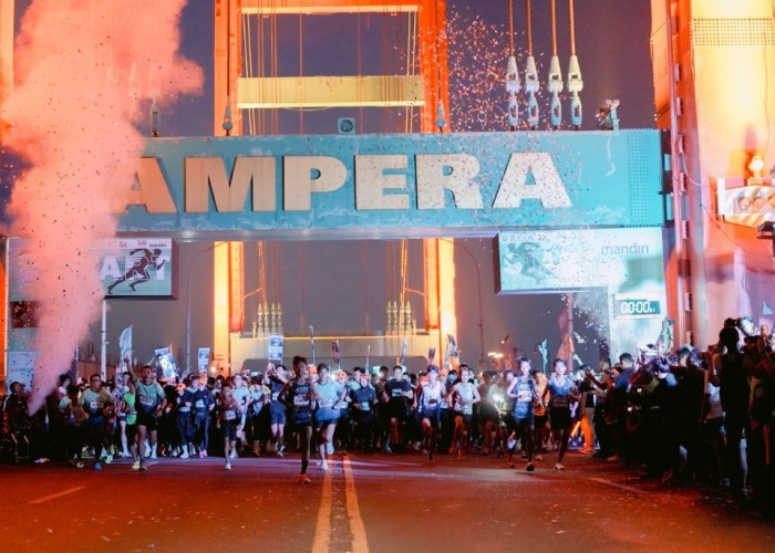 Mandiri Ampera Tourism Run 2026 Tarik 3.500 Pelari, Kuatkan Sport Tourism Palembang
