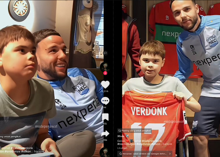 Traktir Anak Disabilitas Calvin Verdonk Dipuji Netizen, Pantas Diangkat Jadi Kapten NEC Nijmegen