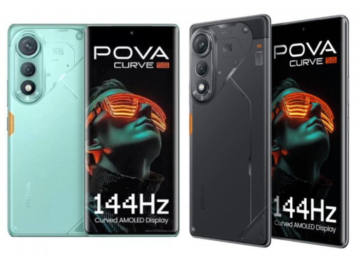 Tecno Pova Curve: Ponsel Terbaru dengan Layar AMOLED dan Refresh Rate 144 Hz