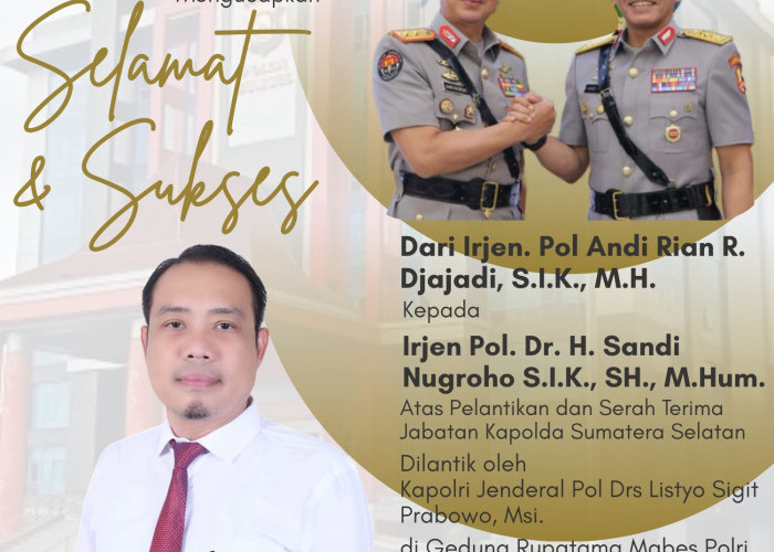 Hutama Karya Mengucapkan Selamat dan Sukses Atas Pelantikan Kapolda Sumsel 