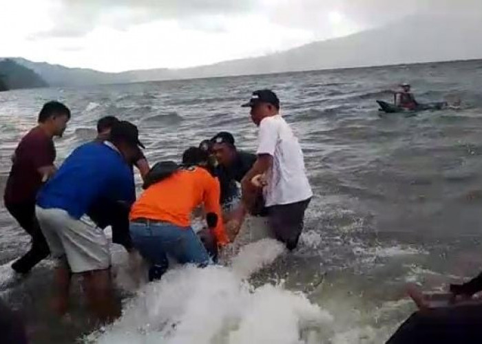 Pengantin Baru Tewas Tenggelam Saat Berenang di Pantai Pelangi Danau Ranau OKU Selatan