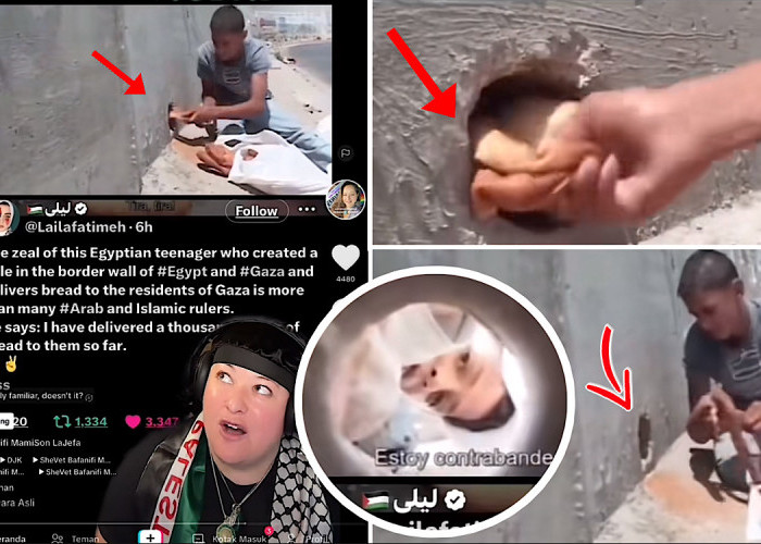 Anak Kecil ‘Tampar’ Raja Arab, Bikin Lubang di Tembok Border Mesir, Kirim Roti Buat Saudara Kita di Gaza    