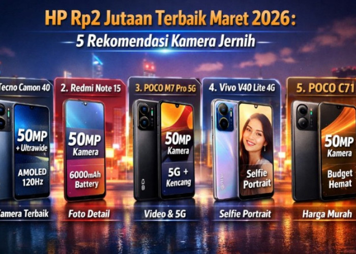 HP Rp2 Jutaan Terbaik Maret 2026: Ini 5 Rekomendasi Kamera Jernih, Cocok untuk Fotografi dan Konten
