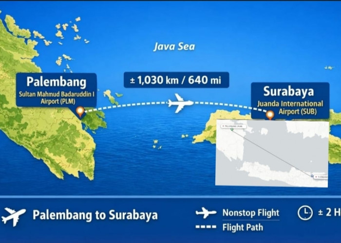 SIAP-SIAP, Mulai Naik Tiket Pesawat Palembang-Surabaya, dari Rp1 Sampai Rp2 Juta, Cek Daftar Tiketi Termurah