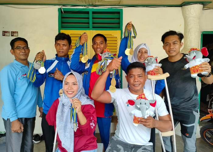 Atlet National Paralympic Committe Indonesia Prabumulih Peringkat 7 di Ajang Peparprov Lahat