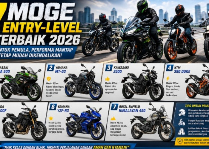7 Moge Entry-Level Terbaik 2026 untuk Pemula, Mesin Bertenaga tapi Tetap Mudah Dikendalikan