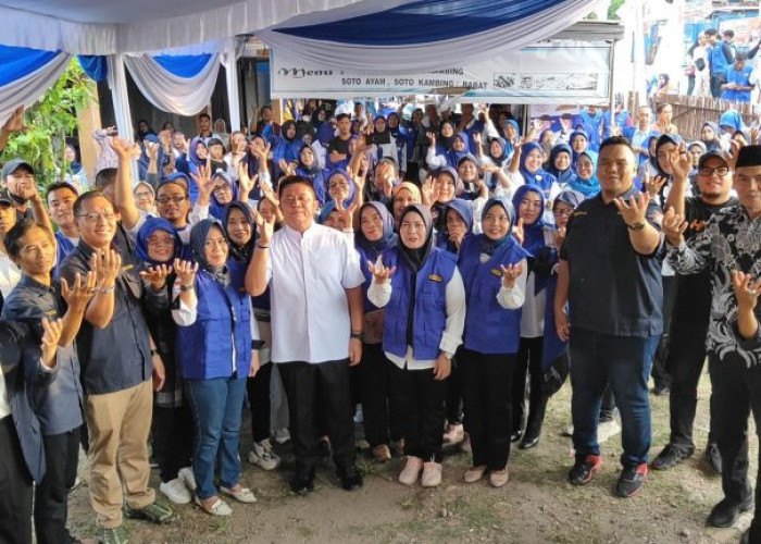 Calon Gubernur Sumsel H. Herman Deru (HD) meresmikan posko KAmi relaWAN (KAWAN) HD