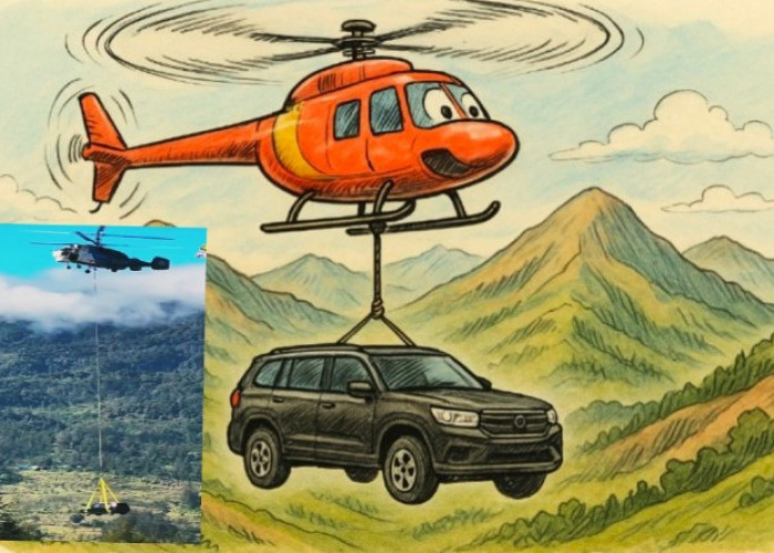 Potret Perjuangan Warga Papua Pegunungan, Mobil Baru Diantar Pakai Helikopter Bikin Geleng-Geleng Kepala