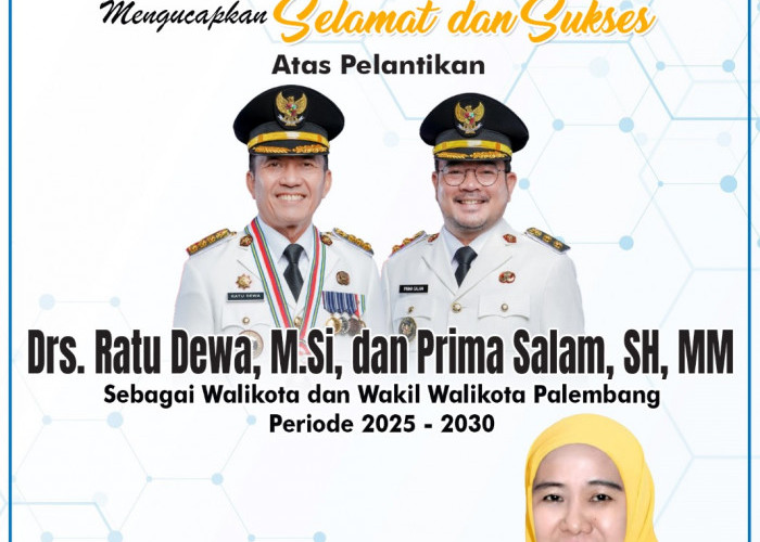 BPH PB Universitas PGRI Palembang Mengucapkan Selamat atas Pelantikan Ratu Dewa dan Prima Salam