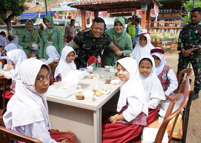 Kodim 0402/OKI-OI Lanjutkan Program Unggulan Kodam II/Sriwijaya Dapur Masuk Sekolah