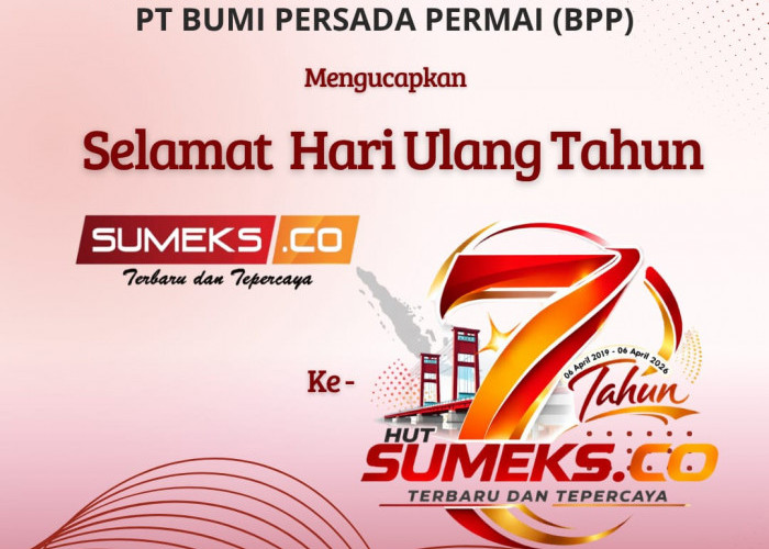 PT Bumi Persada Permai Mengucapkan Selamat HUT ke-7 SUMEKS.CO Tahun 2026