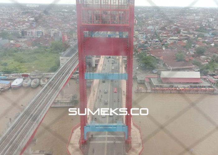 BBPJN Lanjutkan Pembangunan Lift Arah Ulu Tower Jembatan Ampera