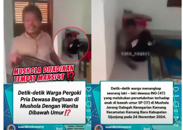 Astaga, Beredar Video Asusila Oknum Guru Ngaji-Murid di Samping Sajadah Imam Mushala Bikin Geger Medsos