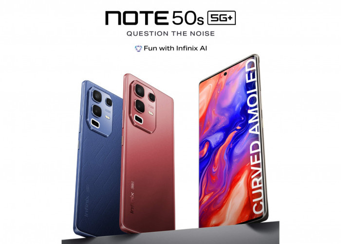 Infinix Note 50S 5G Mengusung Layar AMOLED Lengkung dengan Sertifikasi IP64