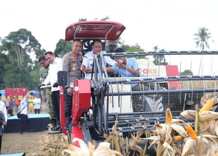 Polda Sumsel Gelar Panen Raya Jagung di OKU Selatan, Dukung Swasembada Pangan Nasional 2026
