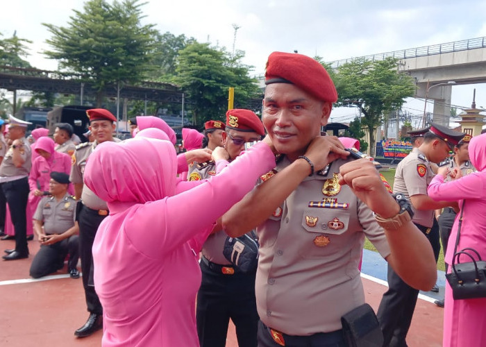 50 Perwira Polrestabes Palembang Naik Pangkat Bersama Ratusan Personel Lainnya, Reward untuk Pasangan 