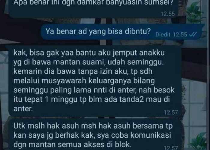 Petugas Pemadam Kebakaran Banyuasin Dikejutkan Pesan Minta Tolong Bukan untuk Kebakaran, Tapi Jemput Anak