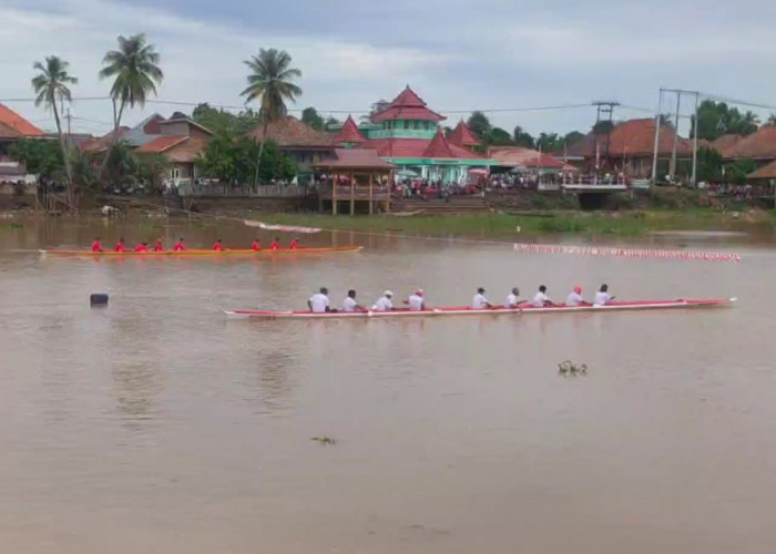 Puluhan Peserta Ikuti Lomba Perahu Bidar di Sungai Komering, Ini Kata Bupati