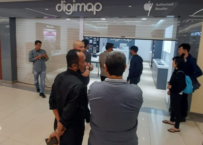 Toko Digimap Palembang Indah Mall Dibobol Maling, 46 Buah iPhone Raib Dicuri