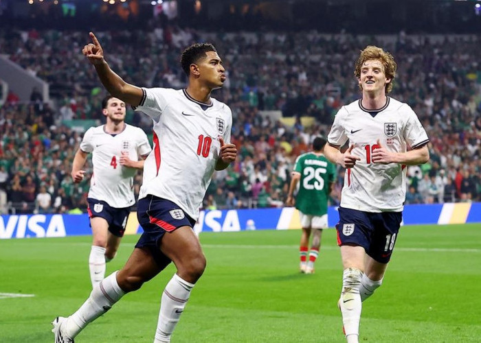 Bermain 10 Orang, Inggris Kalahkan Meksiko 3-2