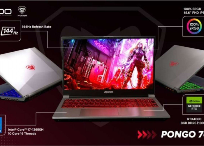 Axioo Pongo 760 v2, Dipersenjatai Intel Core i7-13620H, Laptop Gaming Buatan Lokal Terjangkau