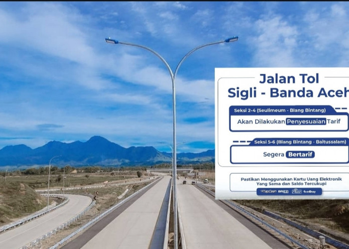 Tarif Baru Tol Sigli-Banda Aceh Segera Diberlakukan, Pengguna Jalan Diminta Siap-siap