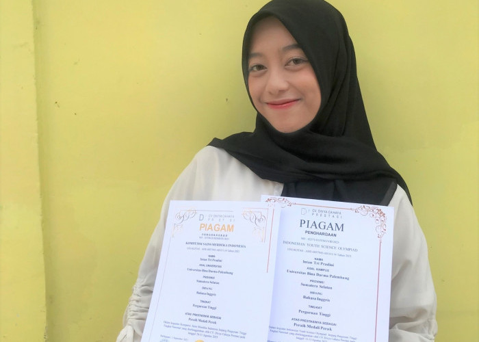 Mahasiswa UBD Palembang Raih Medali Youth Science Olympiade dan Kompetisi Sains Merdeka Indonesia 2023