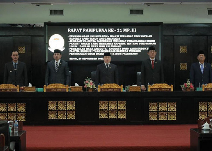 Paripurna DPRD, Harnojoyo Sepakat dengan DPRD Palembang