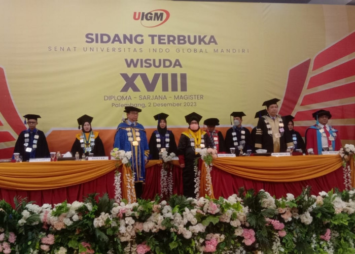 379 Mahasiswa Universitas Indo Global Mandiri Mengikuti Wisuda XVIII, Marzuki Alie: Selalu Jaga Almamater