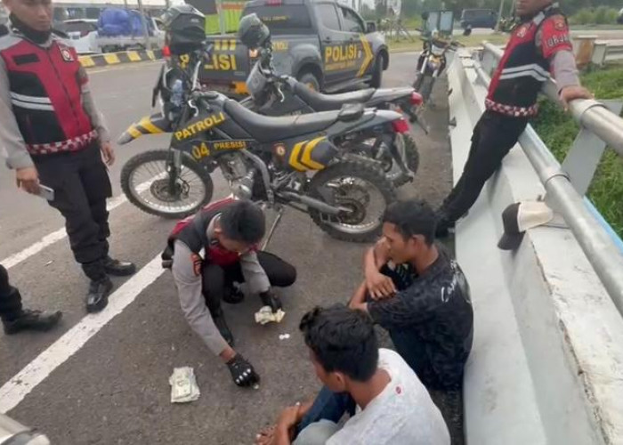 Tim Patroli Perintis Presisi Polres Ogan Ilir Amankan Pelaku Premanisme & Pungli di Pintu Tol Kramasan