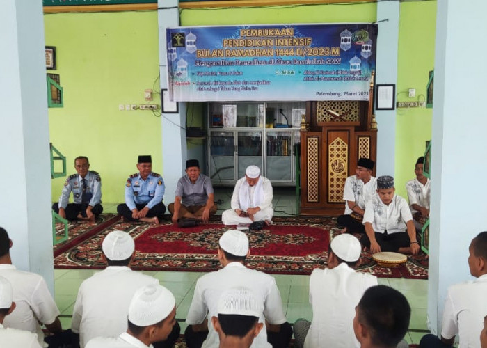 210 Anak Didik Pemasyarakatan LPKA Palembang Kemenkumham Sumsel Ikuti Pesantren Kilat Ramadhan