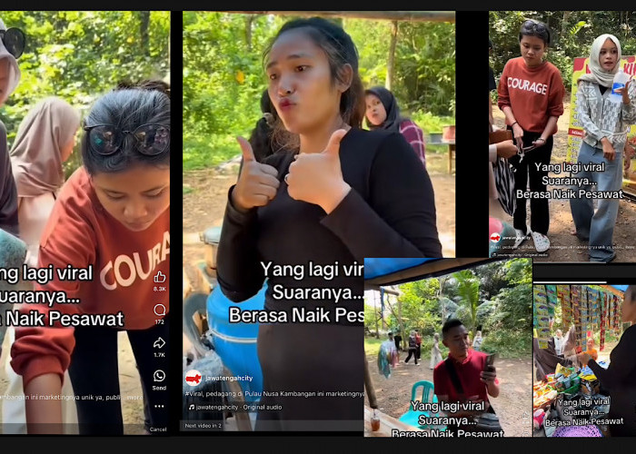 VIRAL, Suara Pedagang Cantik Pulau Nusakambangan Mirip Pramugari, Laris Manis
