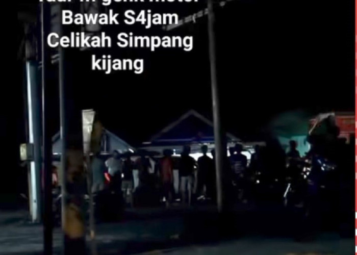 Aksi Tawuran Remaja di Simpang Celikah Kayuagung Bawa Senjata Tajam, Pengendara Jadi Korban