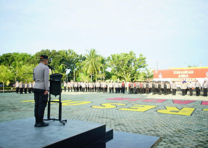 Polres OKI Gelar Apel Siaga May Day 2026, Ratusan Personel Disiagakan