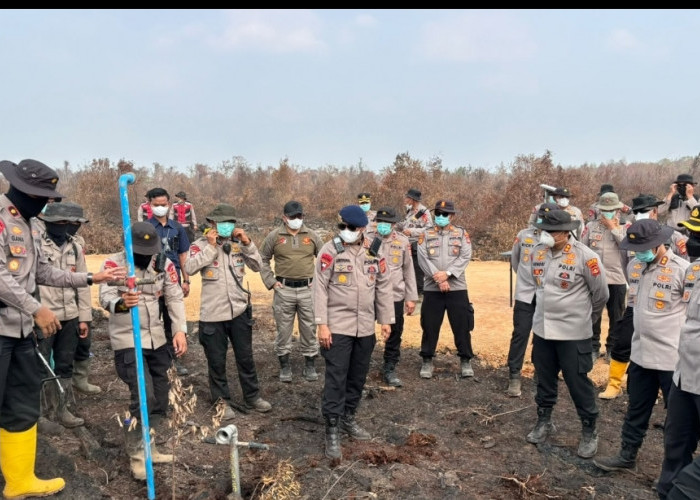 Begini Cara Polda Sumsel Gunakan X-Fire untuk Atasi Karhutla di Lahan Gambut Teluk Limau Muaraenim