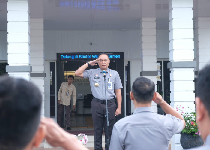 Kanwil Kemenkum Babel Gelar Apel Gabungan dengan KemenHAM, Sekaligus Lepas Peserta Magang Kemnaker Batch III
