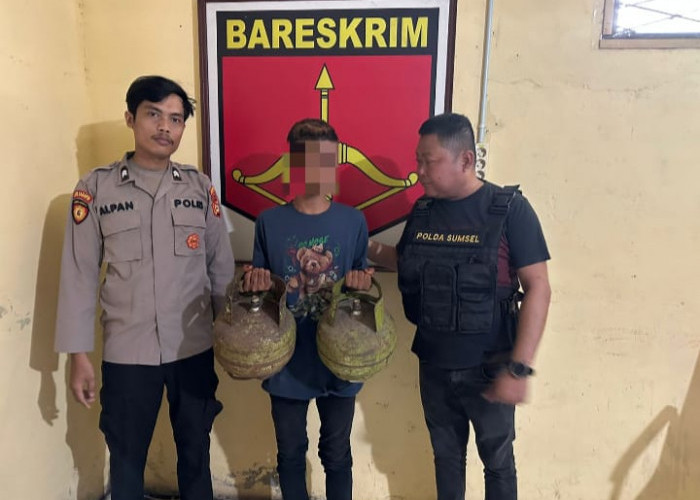 Pencuri Tabung Gas di Puskesmas Pembantu SP Padang OKI Diamankan