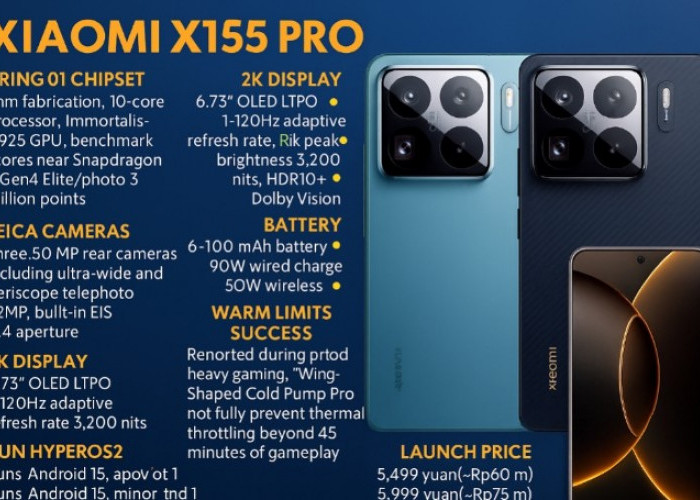Xiaomi X15S Pro Meluncur, Ponsel Flagship Dibekali Chipset Buatan Sendiri dan Kamera Leica