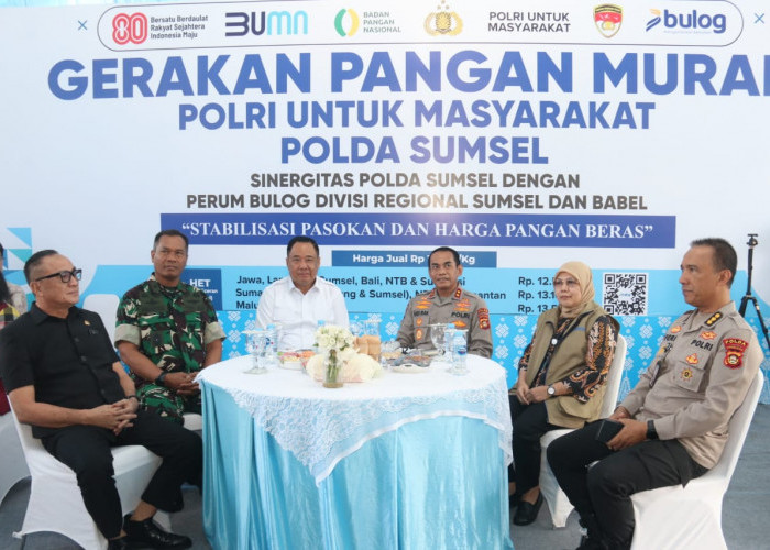Kapolda Sumsel Lepas Kick Off Gerakan Pangan Murah Polri di Palembang