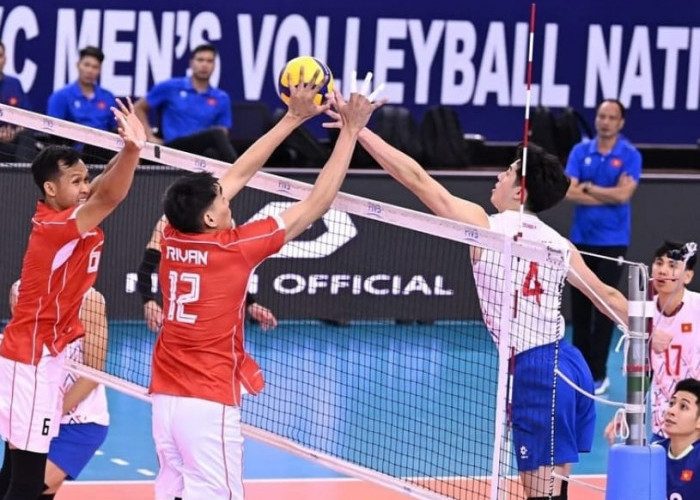 HEROIK, Timnas Voli Indonesia Libas Vietnam Tantang Australia Perebutan Peringkat 5 AVC Men’s Nations Cup