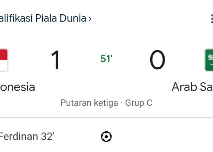 Babak Bertama Timnas Indonesia Unggul 1-0 Atas Arab Saudi, Marselino Getarkan Stadion Gelora Bung Karno