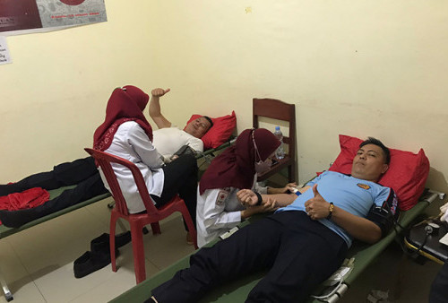 Peringati HDKD ke-77, Lapas Sekayu Gelar Donor Darah