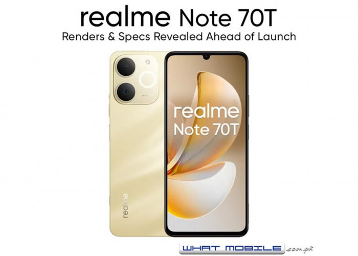 Realme Note 70T Mengusung Tampilan Layar AMOLED Full HD+ dengan Refresh Rate 120 Hz