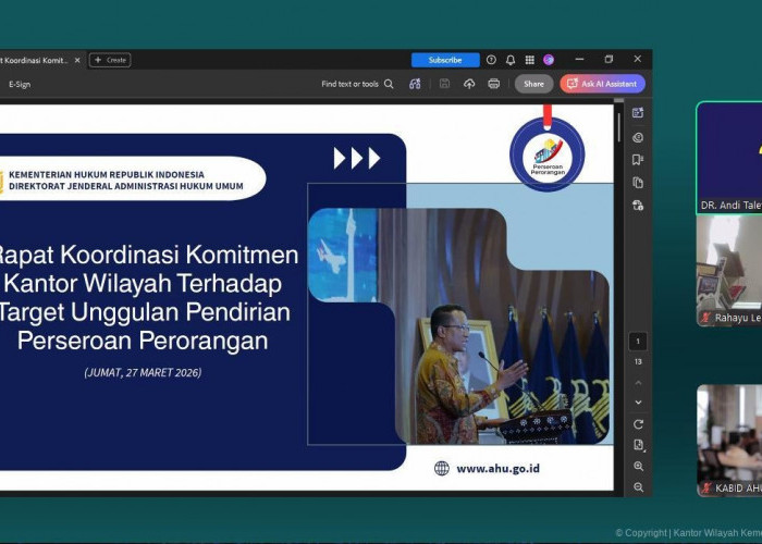 Kemenkum Babel Siap Kejar Target Nasional Perseroan Perorangan 2026