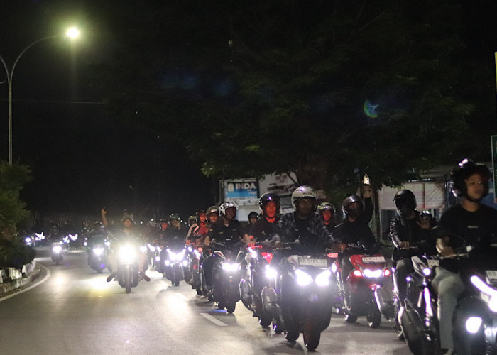 Keseruan GTA Night Ride Aerox Alpha di Bengkulu, Pecah!